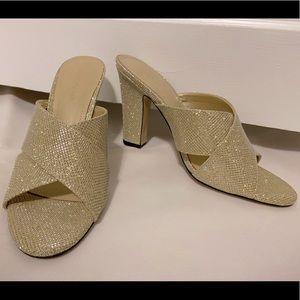 Marc Fisher Gold Heels